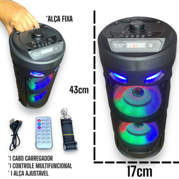 CAIXA DE SOM Bluetooth Amplificada