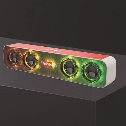 CAIXA DE SOM GAMER SUBWOOFER Bluetooth Pc Led Rgb Eletromex
