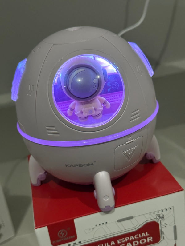 CÁPSULA ESPACIAL UMIDIFICADOR LED Colorido Luminoso Cabo USB Ultrasônico, portatil, Aromaterapia De Névoa Difusor De Água